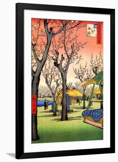 Utagawa Hiroshige Plum Garden in Kamata-null-Framed Art Print