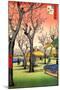 Utagawa Hiroshige Plum Garden in Kamata-null-Mounted Art Print