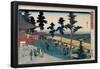 Utagawa Hiroshige; Sanoya Kihei / 'Kanda Myojin Temple (Kanda Myôjin)', 1832-1838, Japanese Scho...-UTAGAWA HIROSHIGE-Framed Poster