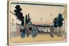 Utagawa Hiroshige; Sanoya Kihei /Kasumigaseki, 1830-1843, Japanese School, Paper, 250 mm x 370 m...-UTAGAWA HIROSHIGE-Stretched Canvas