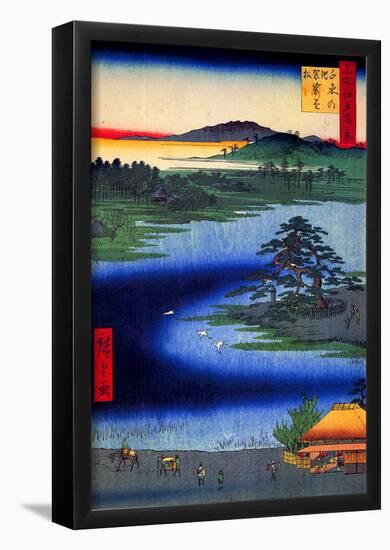 Utagawa Hiroshige Senzoku Pond-null-Framed Poster