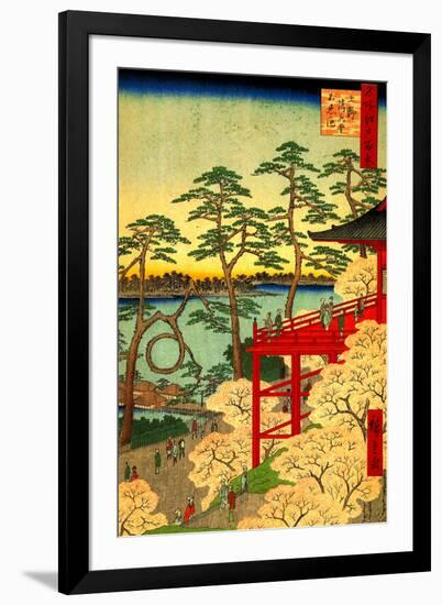 Utagawa Hiroshige Shinobazu Pond-Ando Hiroshige-Framed Art Print