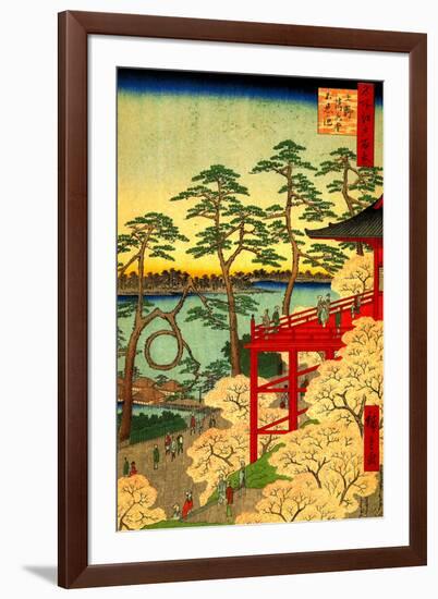 Utagawa Hiroshige Shinobazu Pond-Ando Hiroshige-Framed Art Print