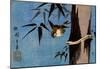 Utagawa Hiroshige Sparrow and Bamboo-null-Mounted Poster