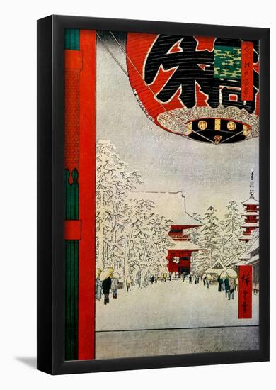 Utagawa Hiroshige Temple-null-Framed Poster