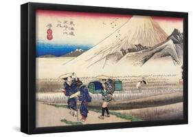 Utagawa Hiroshige View of Mount Fuji from Harajuku-null-Framed Poster