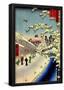 Utagawa Hiroshige Yabu Lane in Snow-null-Framed Poster