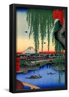 Utagawa Hiroshige Yatsumi Bridge-null-Framed Poster