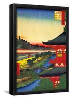 Utagawa Hiroshige Zojoji Pagoda-null-Framed Poster