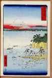 Mimeguri Embankment on the Sumida River (Sumidagawa Mimeguri Tsutsumi) (Colour Woodblock Print)-Utagawa II Hiroshige-Giclee Print