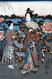 Geisha with Hibachi-Utagawa Kunisada II-Giclee Print