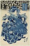 Scene of Namishichi Committing Suicide from the Story Oguri Gaiden, 1847-1852-Utagawa Kunisada-Giclee Print
