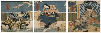 Nagauta No Keiko Ni Kayou Musume-Utagawa Kunisada-Giclee Print