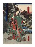 Costumes in Five Different Colors - Red (Aka)-Utagawa Kunisada (Toyokuni III)-Art Print