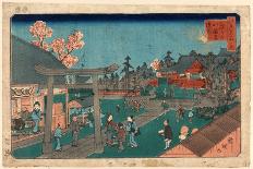 Fukagawa Hachimangu Keidai-Utagawa Kuniteru-Mounted Giclee Print