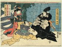 Kite with an Actor's Face-Utagawa Kuniyasu-Giclee Print