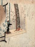 Koto to Eko, Koto and Robe Stand. [Between 1830 and 1835], 1 Print : Woodcut, Color ; 20.9 X 18.1-Utagawa Kuniyoshi-Giclee Print