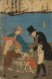Western Traders Loading Cargo in Yokohama, 1861-Utagawa Sadahide-Giclee Print