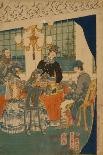 Foreigners in Yokohama Draw Up Contract In Mercantile House, 1861-Utagawa Sadahide-Giclee Print