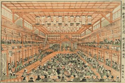 Perspective Picture of a Kabuki Theater (Uki-E Kabuki Shibai No Zu), C.1776