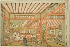 Shoki the Demon Queller, in Sumi, C.1772-81-Utagawa Toyoharu-Giclee Print