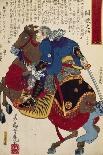 Battle, from the Series '47 Faithful Samurai, 1850-1880-Utagawa Yoshitora-Framed Giclee Print