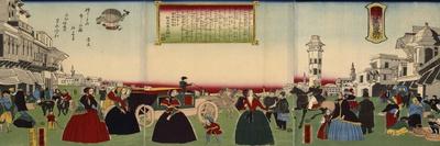 Battle, from the Series '47 Faithful Samurai, 1850-1880-Utagawa Yoshitora-Stretched Canvas