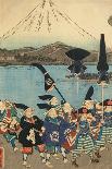 Battle, from the Series '47 Faithful Samurai, 1850-1880-Utagawa Yoshitora-Framed Giclee Print