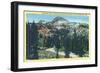 Utah, Aerial View of Brighton and Big Cottonwood Canyon near Salt Lake City-Lantern Press-Framed Art Print