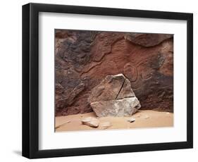 Utah, Arches National Park. an Abstract Sandstone Formation-Christopher Talbot Frank-Framed Photographic Print