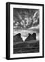 Utah, Arches National Park. Clouds and Rock Formations from Park Avenue Viewpoint-Judith Zimmerman-Framed Photographic Print