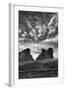 Utah, Arches National Park. Clouds and Rock Formations from Park Avenue Viewpoint-Judith Zimmerman-Framed Photographic Print