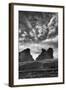 Utah, Arches National Park. Clouds and Rock Formations from Park Avenue Viewpoint-Judith Zimmerman-Framed Photographic Print