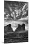 Utah, Arches National Park. Clouds and Rock Formations from Park Avenue Viewpoint-Judith Zimmerman-Mounted Photographic Print