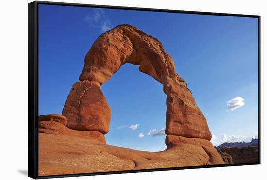 Utah, Arches National Park, Delicate Arch, 65 Ft. 20 M Tall Iconic Landmark-David Wall-Framed Stretched Canvas