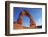 Utah, Arches National Park, Delicate Arch, 65 Ft. 20 M Tall Iconic Landmark-David Wall-Framed Photographic Print