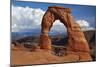 Utah, Arches National Park, Delicate Arch Iconic Landmark of Utah, and Tourists-David Wall-Mounted Photographic Print