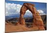 Utah, Arches National Park, Delicate Arch Iconic Landmark of Utah, and Tourists-David Wall-Mounted Photographic Print