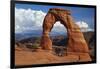 Utah, Arches National Park, Delicate Arch Iconic Landmark of Utah, and Tourists-David Wall-Framed Photographic Print