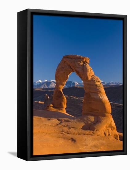 Utah, Arches National Park, Delicate Arch, USA-Alan Copson-Framed Stretched Canvas