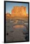 Utah, Arches National Park. Reflected Light from the Organ in Icy Pot Holes-Judith Zimmerman-Framed Photographic Print