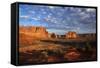 Utah, Arches National Park, Rock Formations from La Sal Mountains Viewpoint-David Wall-Framed Stretched Canvas