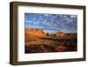 Utah, Arches National Park, Rock Formations from La Sal Mountains Viewpoint-David Wall-Framed Photographic Print