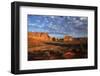 Utah, Arches National Park, Rock Formations from La Sal Mountains Viewpoint-David Wall-Framed Photographic Print