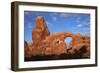 Utah, Arches National Park, Turret Arch in the Windows Section-David Wall-Framed Photographic Print