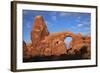 Utah, Arches National Park, Turret Arch in the Windows Section-David Wall-Framed Photographic Print