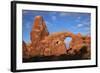 Utah, Arches National Park, Turret Arch in the Windows Section-David Wall-Framed Photographic Print