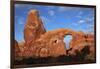 Utah, Arches National Park, Turret Arch in the Windows Section-David Wall-Framed Photographic Print