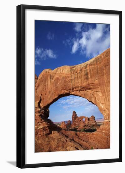 Utah, Arches National Park, Turret Arch Seen Through North Window-David Wall-Framed Photographic Print