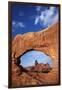 Utah, Arches National Park, Turret Arch Seen Through North Window-David Wall-Framed Premium Photographic Print